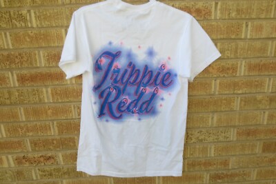 Tシャツ・カットソー Trippie Redd Official 1400 Club Neon Shark Airbrush T-Shirt Trippie Redd Airbrush Tee, Black, Small | Amazon.com
