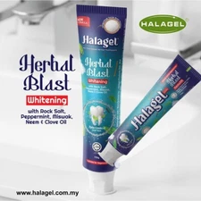 Halagel Herbal Blast 175g (Whitening) - Non-Fluoridated Toothpaste