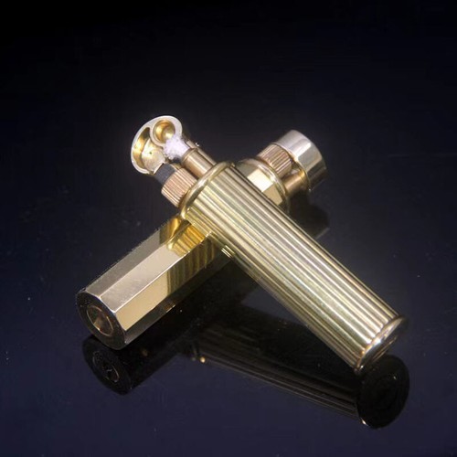 1PC. Brass Refillable Cigarette Lighter Vintage Collectible Kerosene Lighter - Picture 4 of 22