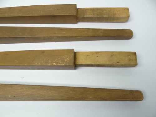 Mid-Century Modern Rounded Bottom Wood Furniture Stand Coffee Table Legs Parts - Picture 3 of 12