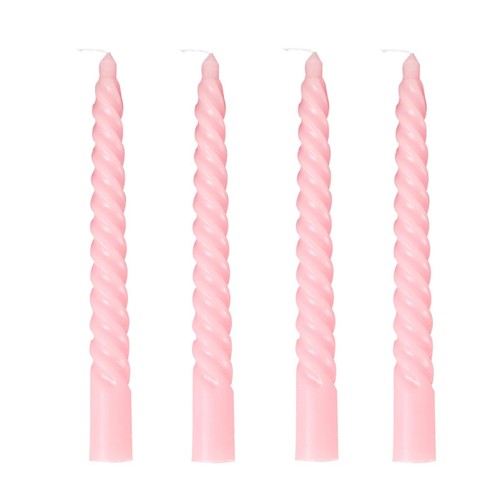 Taper Spiral Candles8 inch-Set of 4 Tapered Candles Long CandleTall Candlesti...