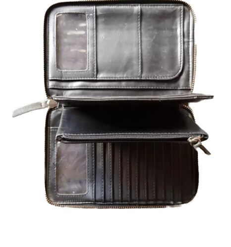 Rip Curl Black Genuine Leather Travel Card Wallet Large RFID - Picture 5 of 15