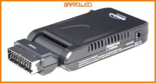 Digiquest RICD1227 Ricevitore DVBT2 HEVC FHD SCART/HDMI Invisibile Retro, Nero