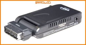 Digiquest RICD1227 Ricevitore DVBT2 HEVC FHD SCART/HDMI Invisibile Retro Nero