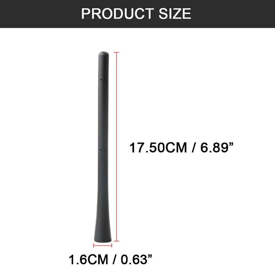 Antena de teto curto 7" antena aérea AM/FM mastro de sinal de rádio para Chrysler 200 Sebring - Imagem 2 de 4