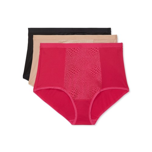 Warners Blissful Benefits Tummy-Smoothing Comfort Microfiber Brief 3 Pack - Picture 11 of 14