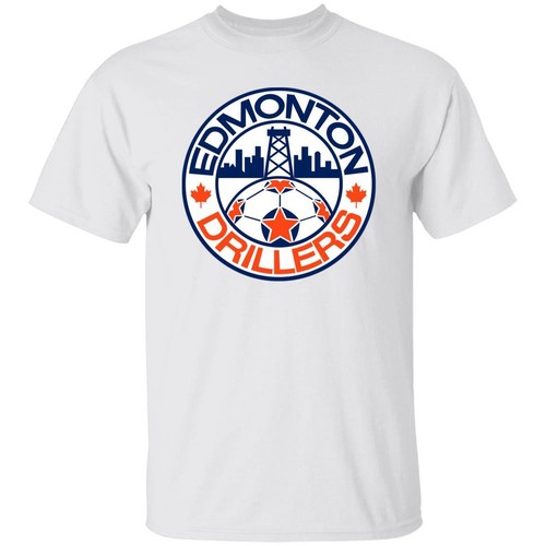 Edmonton Drillers T-shirt Classic NASL Soccer - Picture 2 of 6