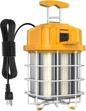 100 Watt LED Temporary Work Light 5000K Daylight Linkable Jobsite Lamp PLUG IN