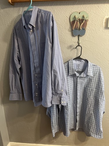 Chaps Cool Max Reg Fit Men's Dress Shirt 18-18.5 36/37 2xl - Picture 3 of 8
