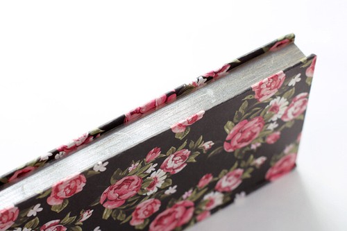 Cubierta de flores gatos A5 talla 120 hojas cuaderno de tapa dura con marcador de cinta - Imagen 11 de 27