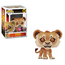 Funko POP! Disney El Rey León SIMBA (Flocked) #547 *Caja Almuerzo* + Protector