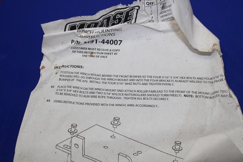 MOOSE YAMAHA BIG BEAR 400 WINCH MOUNT NOS M91-44007 - Picture 7 of 7