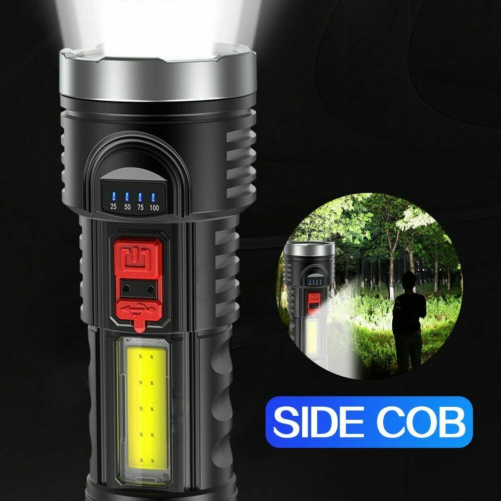Super Bright 100000LM LED Torch Tactical Flashlight Lantern Rechargeable+Battery Super Bright 100000LM LED Torch Tactical Flashlight Lantern Rechargeable+Battery