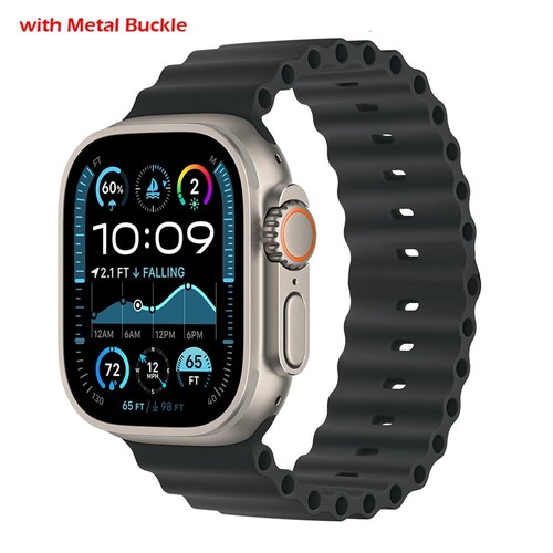 Ocean Armband Silikon Band für Apple Watch 10 9 8 7 6 5 SE 44/45/46/49mm Ultra 2 - Bild 11 von 22