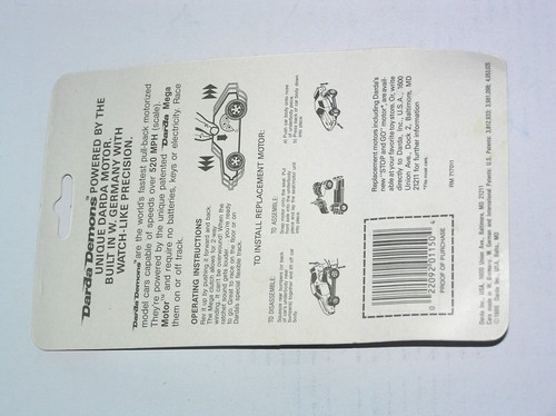 1986 Darda Demon Mercedes 500 SEC NEW on BLISTER! DISPLAYS! DR - Picture 4 of 4