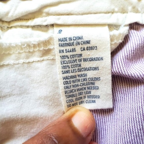 American Eagle Outfitters Womens Light Purple Cotton Striped Chino Shorts Size 2 - Picture 4 of 7