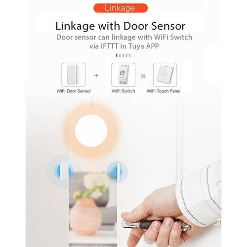 Tuya Smart WiFi Door Window Sensor Door Open/Closed Detector for Amazon Alexa - Picture 5 of 10