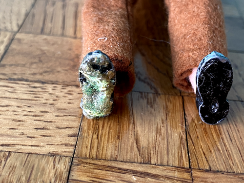 Mann Biegepüppchen  Caco 60er  Puppenhaus Puppenstube  1:12 dollhouse   doll - Bild 2 von 5