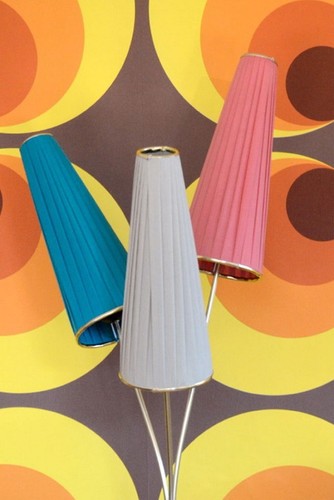 50er 60er Jahre Tütenlampe Lampe  Stehlampe Rockabilly  Tulpenlampe Nierentisch - Bild 4 von 4