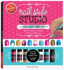 Klutz Nail Style Studio Book Kit - Hardcover By Eva Steele-Saccio - VERY GOOD