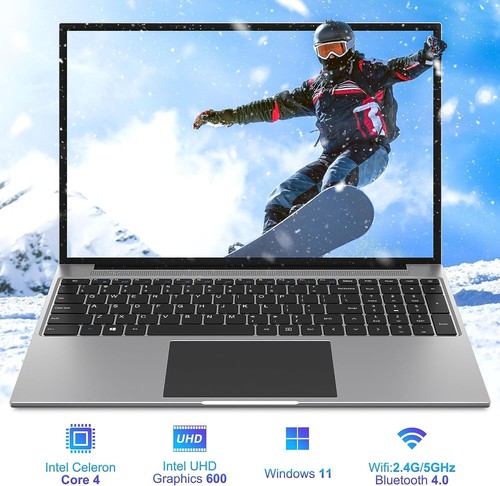 Laptop, 16 Inch FHD IPS Display (16:10), Intel Celeron Quad Core CPU, 4GB DDR4 - Picture 5 of 8