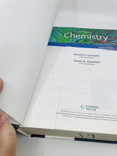 Chemistry ~ Steven Zumdahl AP Edition 9th Edition High School Chemistry Textbook - Picture 10 of 10
