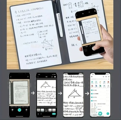 Reusable Whiteboard Leather Notebook Portable With Marker And Eraser Cool Items - Picture 3 of 5