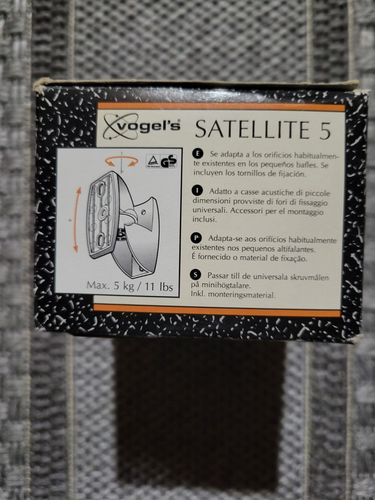 Vogel's Satellite 5 weiß Lautsprecher Halterung Halterungen 2 im Pack, neu! - Bild 5 von 5