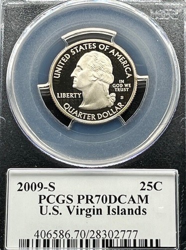 2009-S US Virgin Islands 25C PCGS PR 70 Deep Cameo - Picture 2 of 4