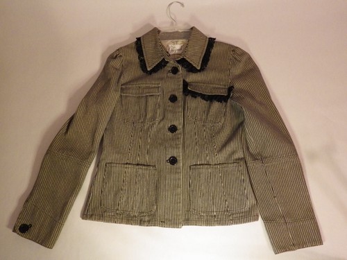 The Clash Patch LSD Original Jacket Black White Stripe Tailored Small Unique - Picture 19 of 20