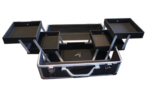 New Aluminum Makeup Hard Train Case Storage Carrying Box Cosmetic & Jewelry  - Picture 11 of 17