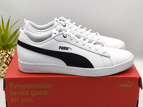 Neue authentische Puma Smash V2 Leder Turnschuhe - UK Größe 8 - Turnschuhe/Laufschuhe - Bild 3 von 8