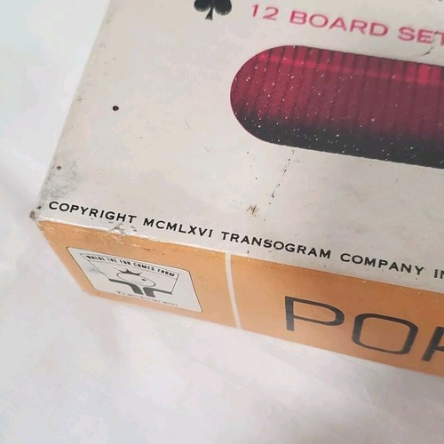 Poker Keeno Game Transogram Vintage 1966 Playing Card Bingo Age 7+ Complete - Picture 3 of 19