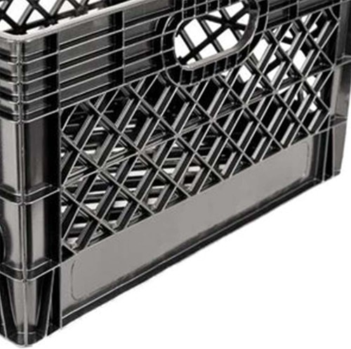 24QT Plastic Heavy-Duty Milk Crate, Black - Picture 5 of 11
