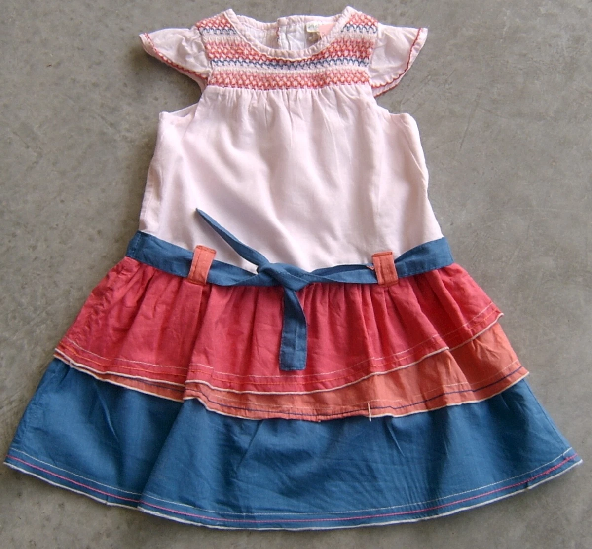 JACK AND MILLY BABY GIRLS TIERED DRESS SZ 0 eBay