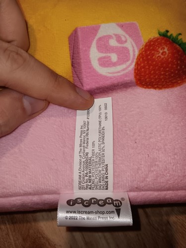 Starburst Pink Strawberry Pillow Filled With 3 Mini Pink Starbursts iscream - Picture 3 of 5