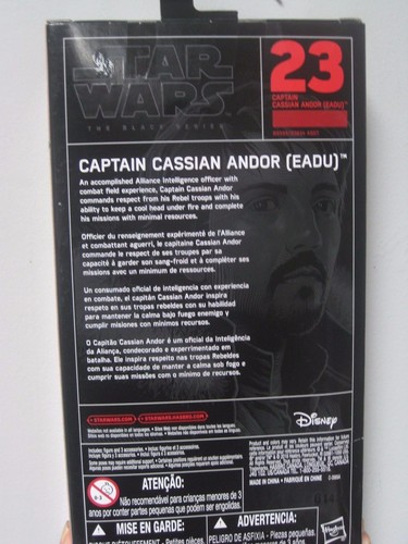 Star Wars The Black Series 6-Inch #23 Captain Cassian Andor (Eadu) Action Figure - Picture 3 of 4