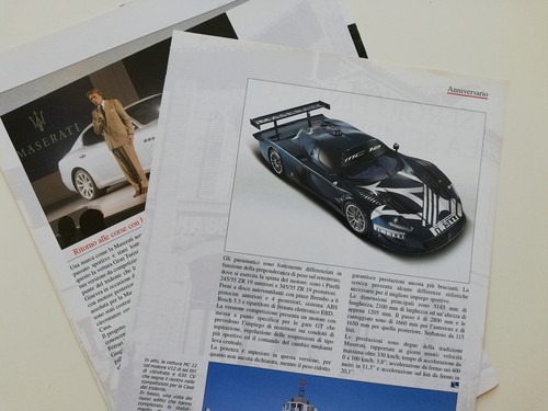 Clipping Ritaglio Articolo 2004 MASERATI Il Tridente è Giovane a 90 Anni - Story - Imagen 6 de 6