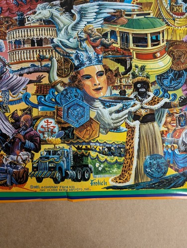 Blaine Kern's Frolich Mardi Gras New Orleans Advertising Poster 1982 - Picture 24 of 24