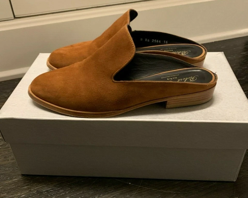 ROBERT CLERGERIE PARIS TALLA 37 'Alicel' Slide Mocasín Toboganes Mules Zapatos Planos $495 Foto 2 de 4