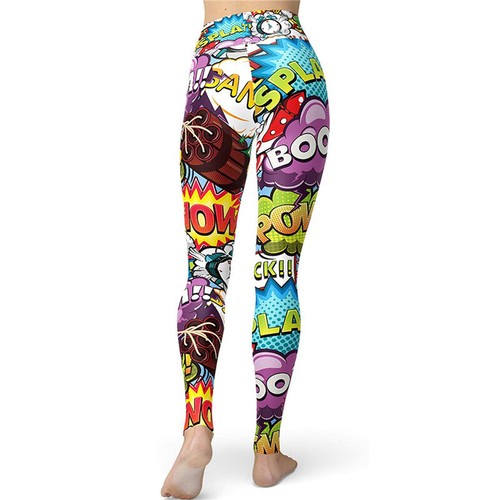 Womens Sexy Unique Design Workout Leggings Tummy Control Buttery Soft Yoga Pants - Picture 26 of 27