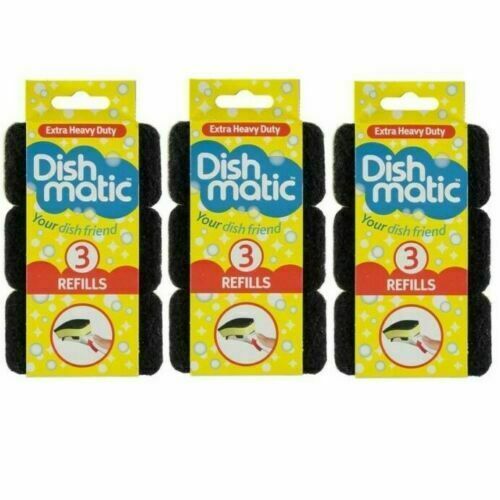 Dishmatic Sponges Brush Dish Scourer Non Scratch Heavy Duty Refills Replacements - Bild 28 von 34