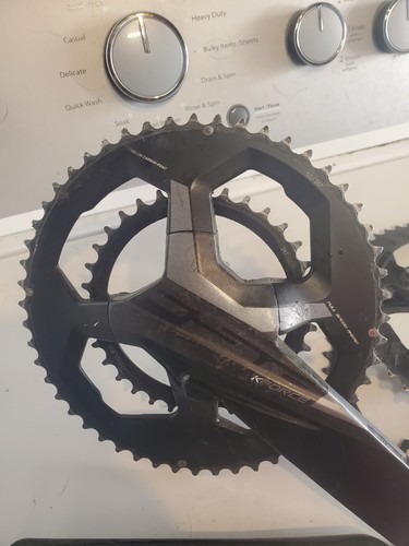 FSA K-Force WE Crankset+ Stages Left Power 175mm 52/36t 50/34 110 BCD 386, - Picture 9 of 16
