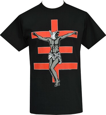 Psychic TV Mens T-Shirt Val Denham Wolf Dog Cross PTV