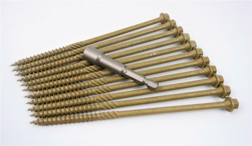 HEX HEAD LANDSCAPE SCREWS SLEEPER DECKING FIXING TIMBERFIX TIMBERLOK IN-DEX TYPE - Picture 76 of 83