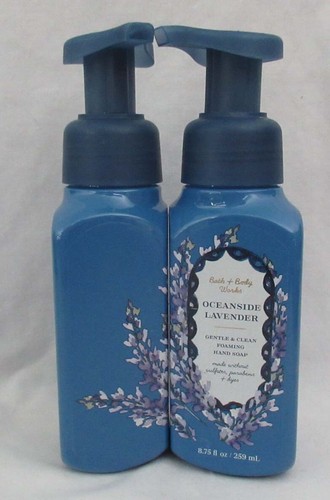Bath & Body Works Gentle & Clean Foaming Hand Soap Set Lot 2 OCEANSIDE LAVENDER - Picture 2 of 4