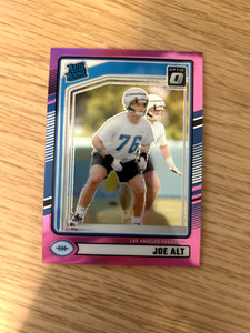 2024 Panini Donruss - Rated Rookie Optic Preview Pink Prizm #320 Joe Alt (RC)
