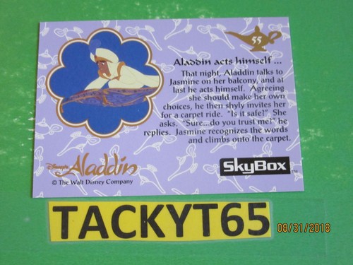 WALT DISNEY ALADDIN 1993 SINGLE CARD(S) NEW YOU CHOOSE - Picture 118 of 188