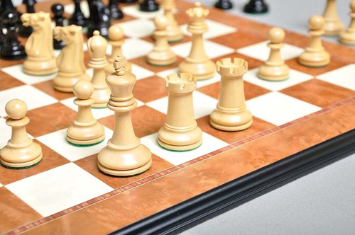 Reproduction of The Circa 1925 Series Chess Pieces - 3.0" King - Genuine Ebony - Picture 8 of 11
