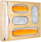 Bamboo Ziplock Bag Storage Organizer Storage Bag/Kitchen Bag Dispenser forDrawer